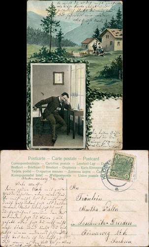 Ansichtskarte böhmerwald - ansichtskarte,