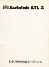 JOBO 1 x Bedienungsanleitung JOBO Autolab ATL 3 als Scan