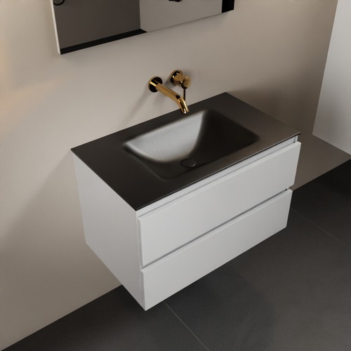 Corian waschtisch set schwarz - corian,
