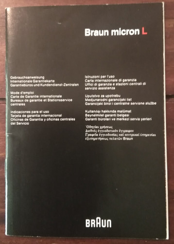 Braun micron - braun, l