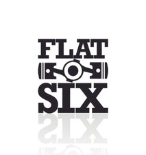 Sticker flat six boxor motor - six",