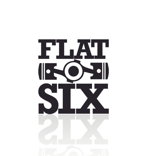 Sticker flat six boxor - "flat, motor