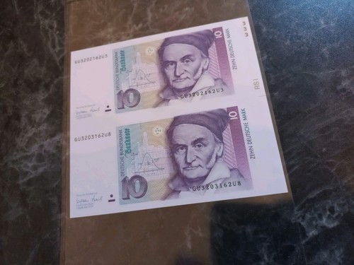 Deutsche mark scheine - deutsche, 10