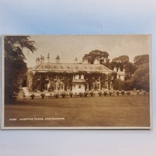 Eastbourne Postkarte um 1930 Echtfoto Compton Place Solomat Effekt Serie Sussex