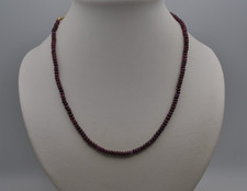 Rubin Halskette glatt