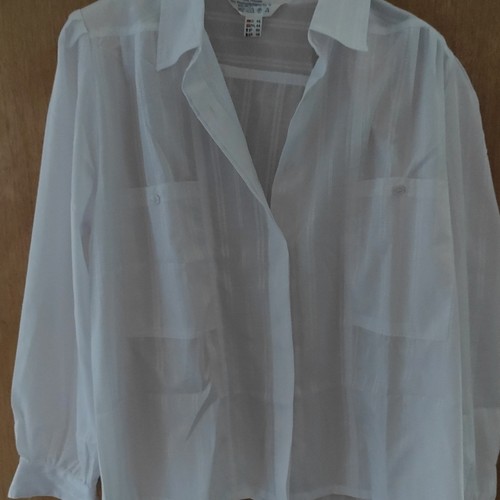 Damen bluse weiß transparent - damen,