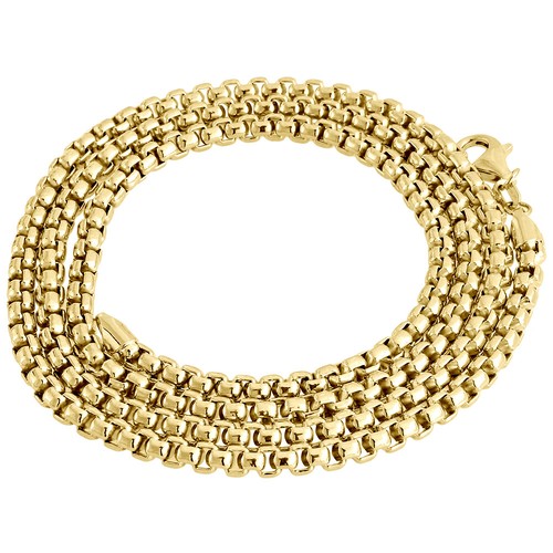 Solid 18k gelbgold hohl rund - 18k,