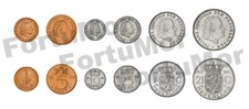 Netherlands, UNC, 6 PCS COIN