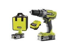 Ryobi R18PD3-215S 18 V Akku-Schlagbohrschrauber inkl. 2 x 1,5 Ah Akkus ONE