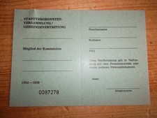 Ostalgie DDR Blanko-Ausweis