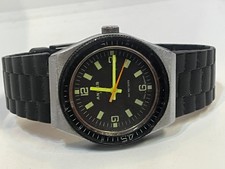 rar 1970er  ANKER 200 Vintage Diver-Taucher HAU Fiberglas läuft gut 40mm Germany