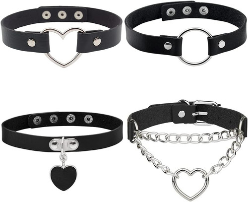 Stück leder choker damen - 4,
