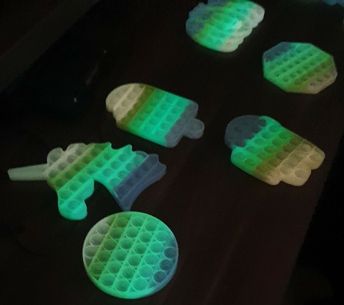 Glow the dark sensory toys - the,