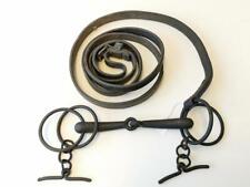 Kaiserreich, Doppelring Wassertrense mit Knebel. Leder weich und gefettet, Metal