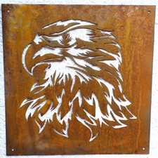 Wandbild Falke Edelrost Deko