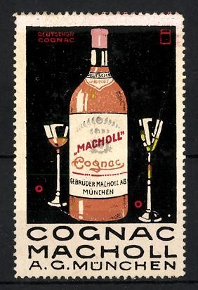 Reklamemarke münchen cognac - münchen,,