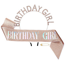 Geburtstag Krone Schärpe