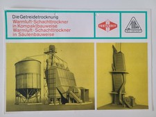 DDR Die Getreidetrocknung in Säulenbauweise Fortschritt MS-Erfurt Prospekt