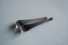 2 Muranoglas Tropfen 75mm, grau für Kronleuchter Lüster Chandelier