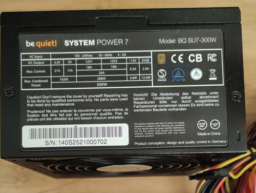 Netzteil psu bequiet - bequiet!, system