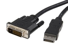 DisplayPort 1.1 auf DVI Anschlusskabel schwarz 2m Techly ICOC-DSP-C-020