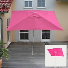 Gartenschirm N23, Sonnenschirm, 2x3m rechteckig neigbar, Polyester/Alu, pink