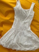 Karen Millen  Kleid XS 34 36 Weiß Knielang Top Hochzeit Trägerkleid