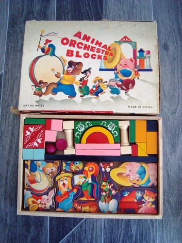 Vintage holz tier orchester - vintage,