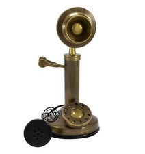 Antik Telefon Kerze Handy