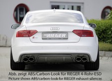Rieger CUP Diffusor für Audi A5 S-Line S5 B8 Heck Ansatz Stoßstange ori DER ABS