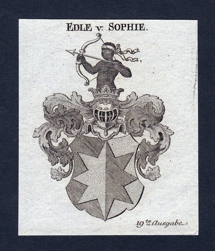1820 sophie wappen adel coat - 1820,