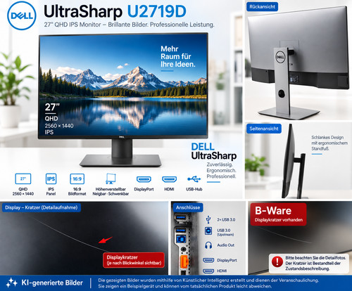 Dell ultrasharp u2719d zoll - ultrasharp,