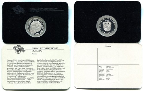 Balboas panama 1982 - 5, proof