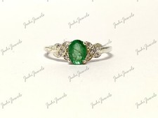 Silber Smaragd Jubiläum Ring