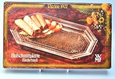  70er OVP Aufschnittplatte Vesperplatte Platte WMF Bleikristall Vitrine 1907 