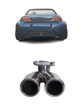 Auspuffblende für Smart Roadster Typ 452 2x60mm rund 60kw/82 PS 2003-2005