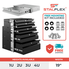 19" 1HE 2HE 3HE 4HE RACK Mount Schublade Netzwerk Daten Server Schrank Studio Case PA DJ