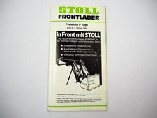 Original Preisliste Stoll
