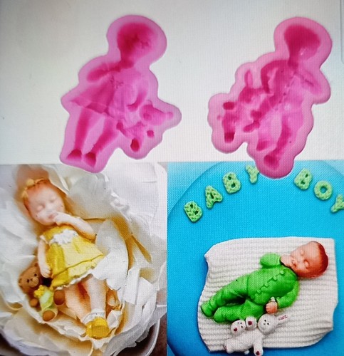 Baby girl silikonform - ",