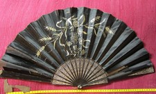 Chinesischer Fächer mit Silberdraht Montur 1930-er Jahre