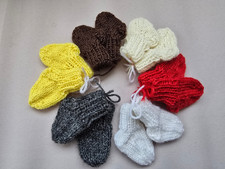 1 Paar Puppensocken mini, freie Wahl, Puppenschuhe, Fuß 4,5cm gestrickt
