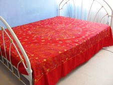 Handgestrickte (Handarbeit) Tagesdecke, Bettüberwurf, Sofaüberwurf. Neu!