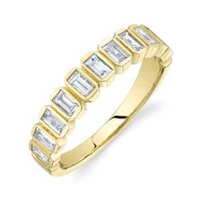 14K Gold Baguetteschliff