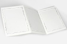 5 Stück weiße Leporello