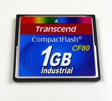 1 GB CF Compact-flash Card Speicherkarte Transcend industrial CF80 1GB Kamera PC