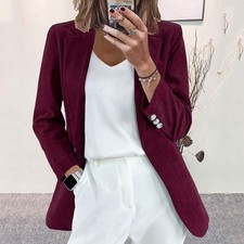 Damen Cord Anzugjacke Slim Fit