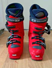 gebrauchte Skischuhe Damen 42 Salomon 650 performa heigh adjustment Rot 