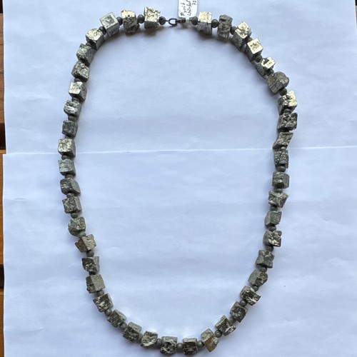 Handgefertigte pyrit kette - handgefertigte, |
