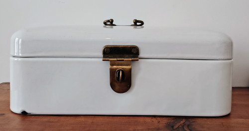 Alter emaille brotkasten - alter,
