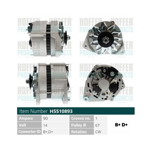 Hoffer lichtmaschine audi - hoffer,